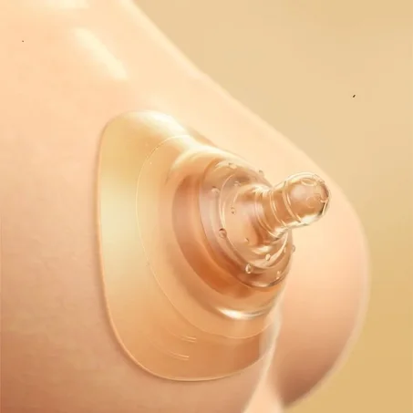 🍼 واقي حلمة الثدي من السيليكون الطبي مع علبة تخزين