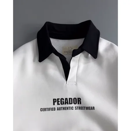 Sweatshirt PEGADOR Blanc Col Noir