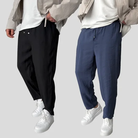 Pantalon Lin Léger – Bleu Profond