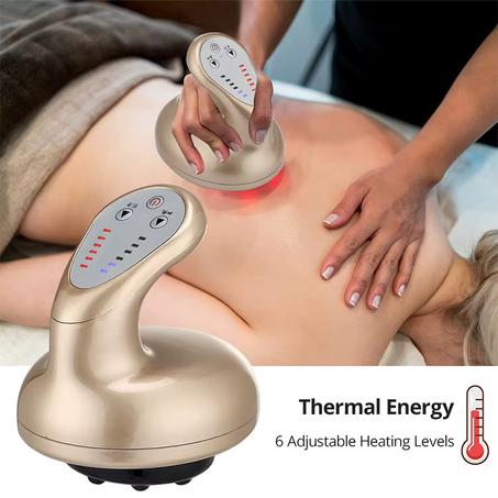 Gua Sha Électrique Sans Fil – Chauffant, Ventouse & Massage Détox | Relaxation & Remodelage du Corps