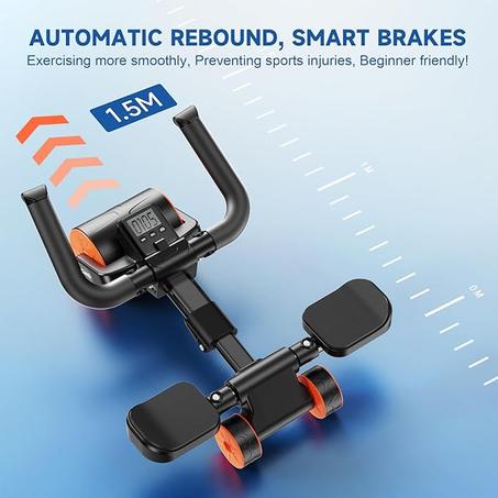 Roue Abdominale Rotative avec Support de Coude et Minuterie – L’outil ultime pour un entraînement complet à domicile