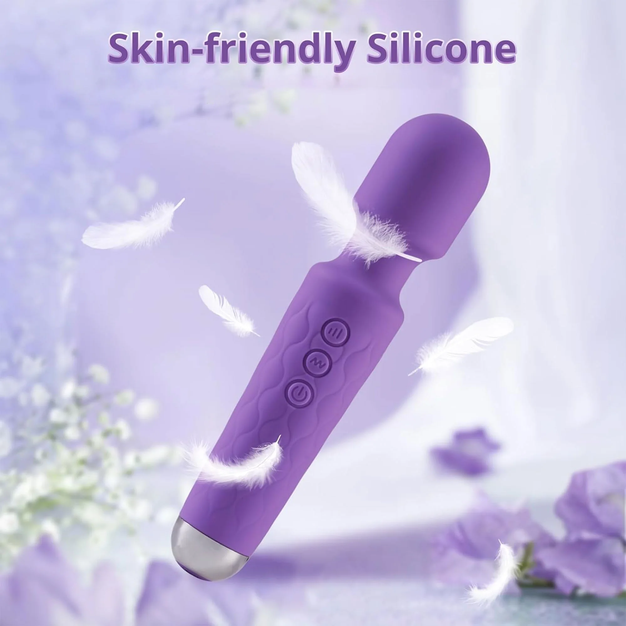 عصا تدليك الجسم القابلة لإعادة الشحن عبر USB