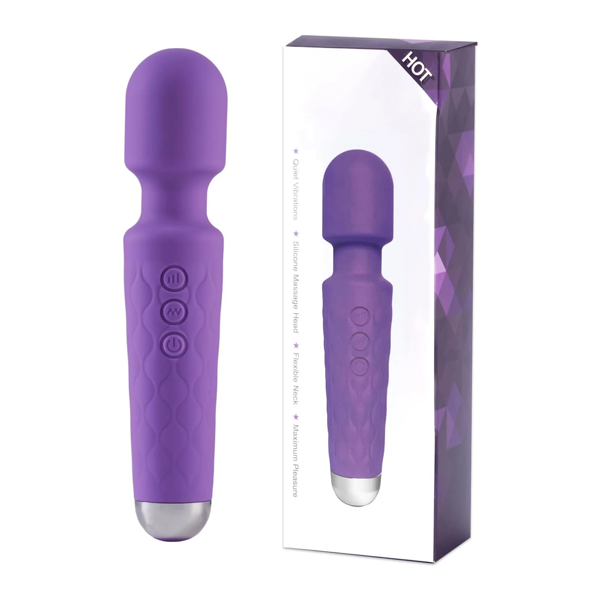 عصا تدليك الجسم القابلة لإعادة الشحن عبر USB