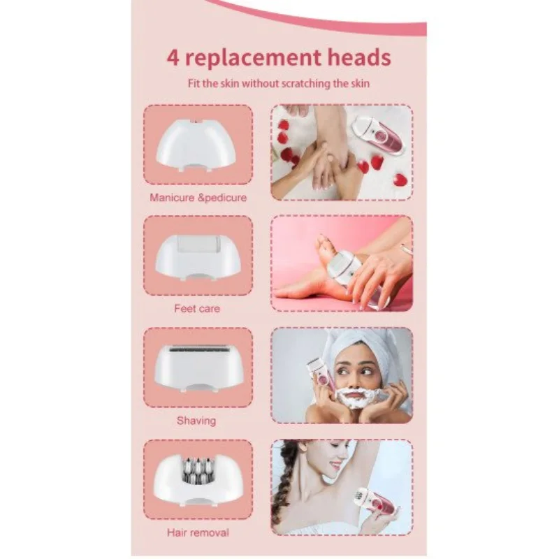 جهاز ازالة الشعر 4 في 1