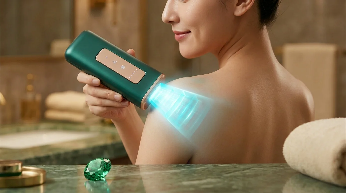 جهاز الليزر المنزلي ROOYA33 بتقنية التبريد الجليدي | لبشرة ناعمة كالحرير بدون ألم