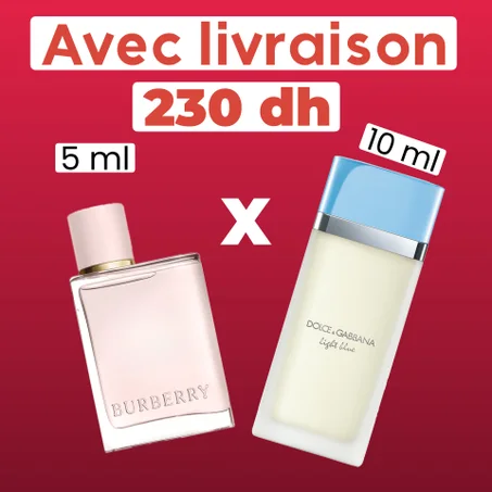 PACK Burberry her edp + light blue edt