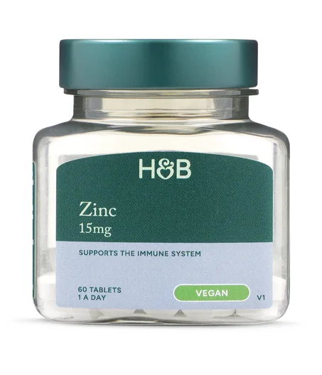 Zinc 15 mg – Holland & Barrett – 60 comprimés