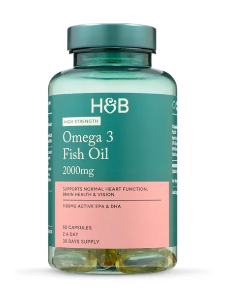 Holland & Barrett Omega 3 Fish Oil 2000mg 60 Capsules