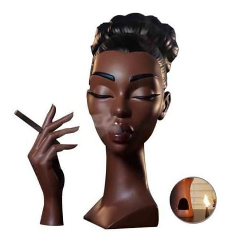 🌬️ مبخرة "المرأة الهادئة" – فن، رائحة، وسحر في قطعة واحدة!