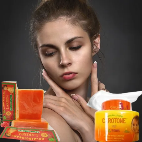 لتفتيح البشرة بتركيبة الكولاجين Carotone كريم وصابونة