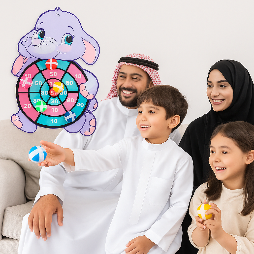 🎯 لوحة التصويب على شكل فيل – لتعليم الدقة والمتعة في نفس الوقت! 🐘