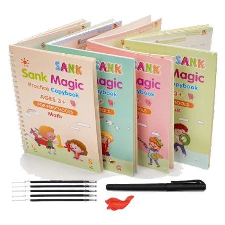 مجموعة 4 كتب تعليمية لطفلك