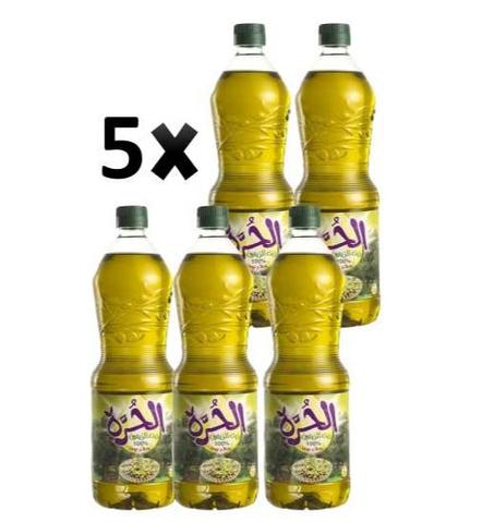 زيت زيتون الحرة 1لتر×5