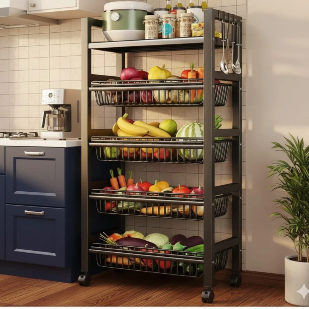 Meuble de rangement à paniers