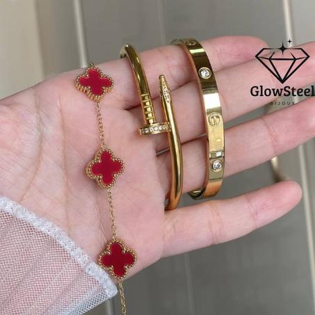 Pack Acier 3 pièces Rouge