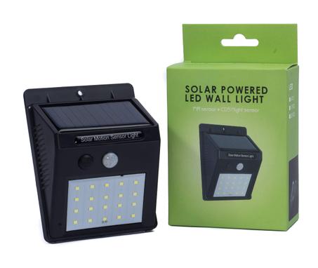 Solar powered led wall light