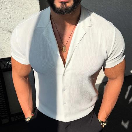 chemise homme haut uni