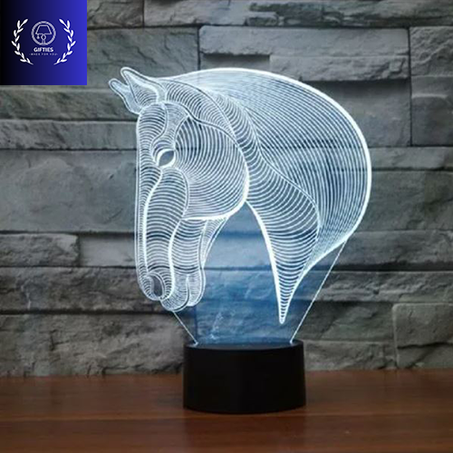 Horse Trophé Led 3D