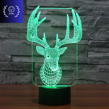 Gazelle trophé Led 3D