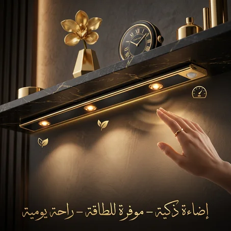 إضاءة LED ذكية بحساس الحركة — تضيء لما تقترب                          ★★★★★ 4.9 من 5