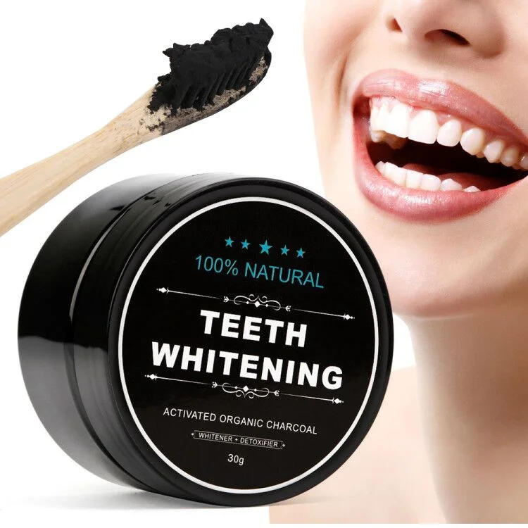 Poudre de Charbon Blanchissante des Dents