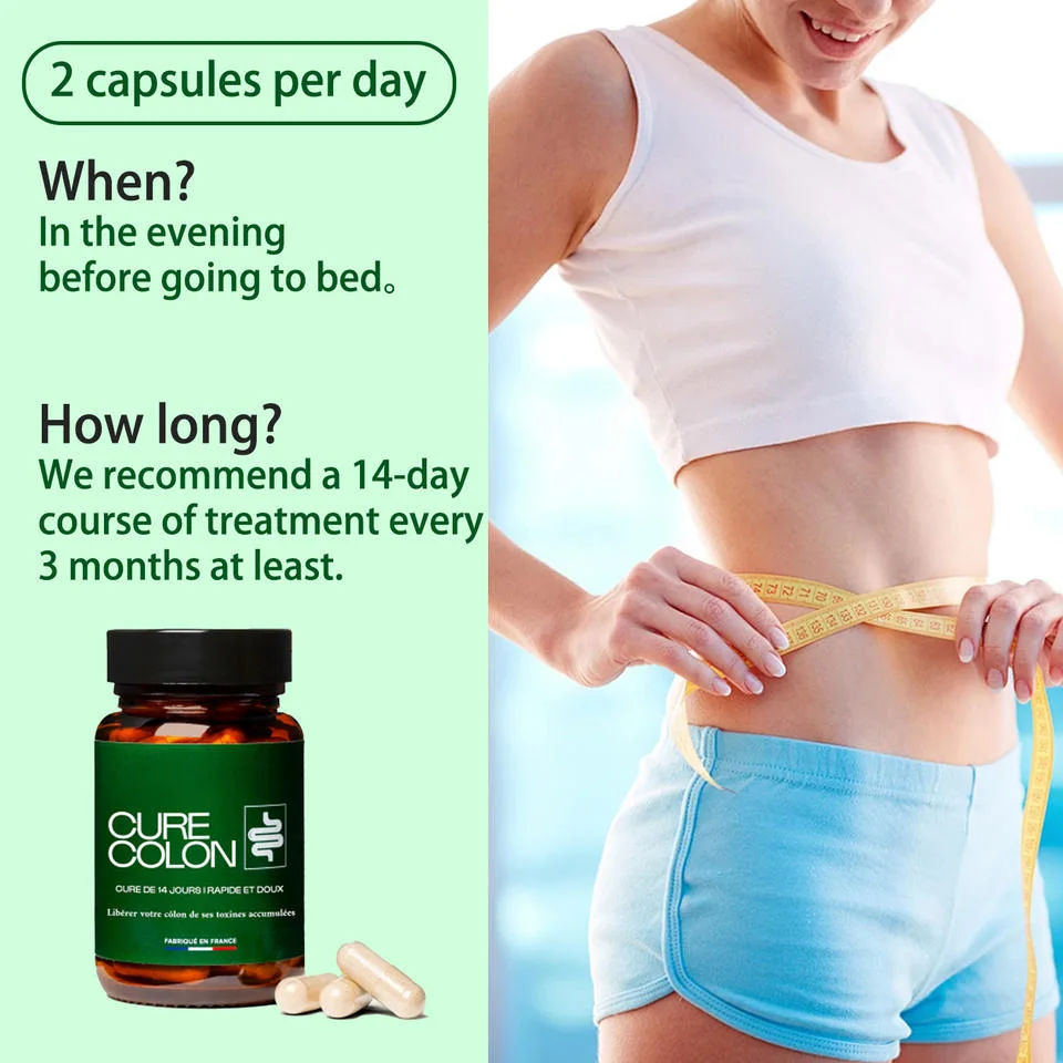 Cure Colon Capsules de désintoxication intestinale et de nettoyage du côlon