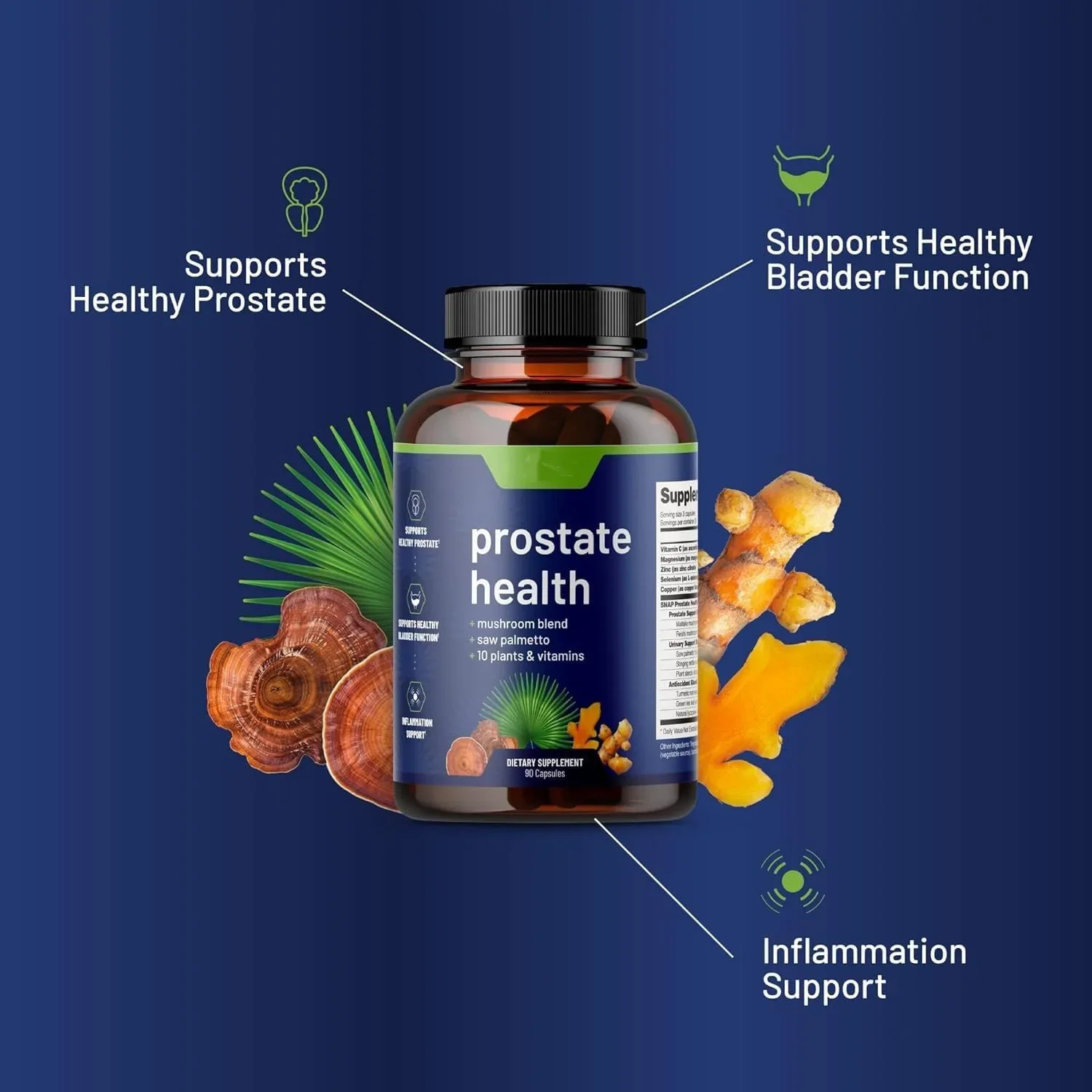 Capsules de santé de la prostate pour hommes