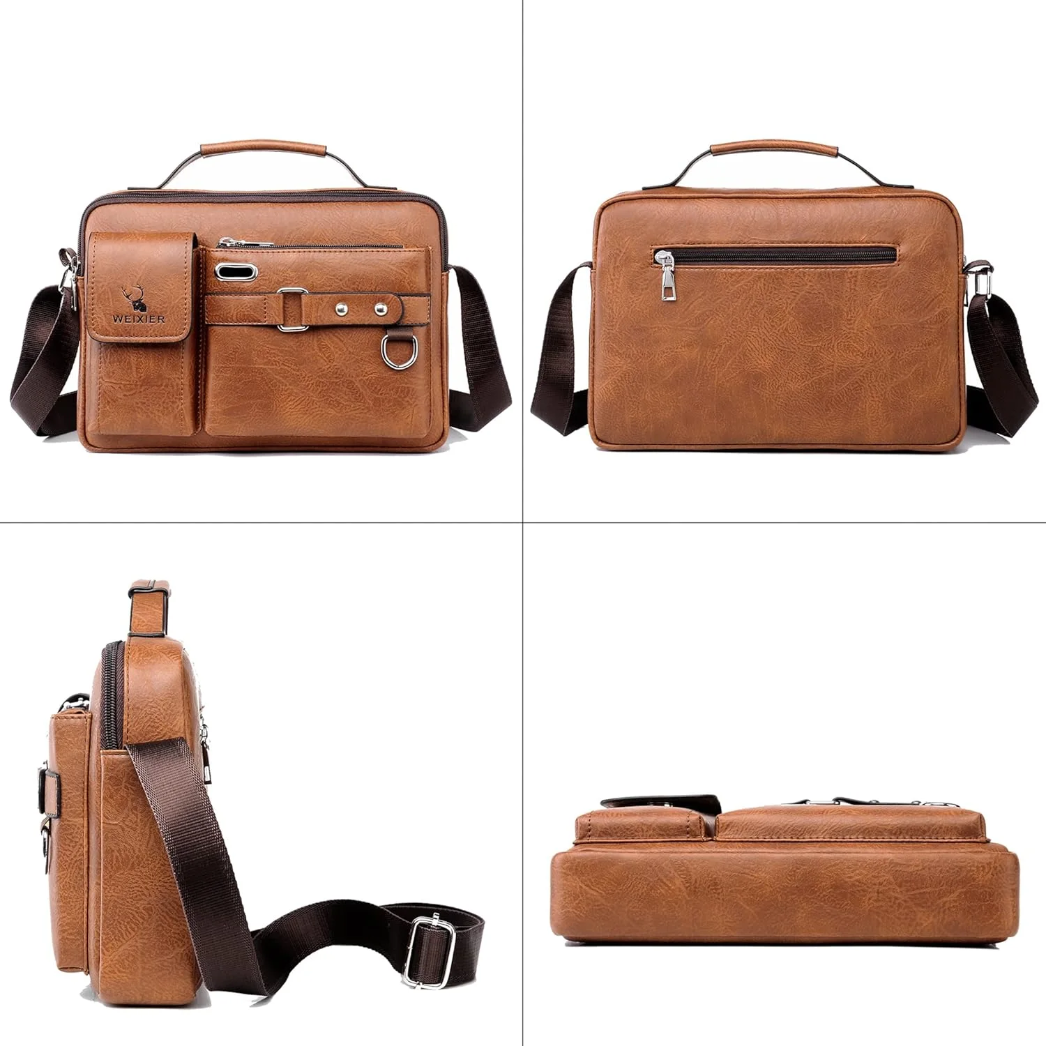 Sac à bandoulière en cuir pour hommes
