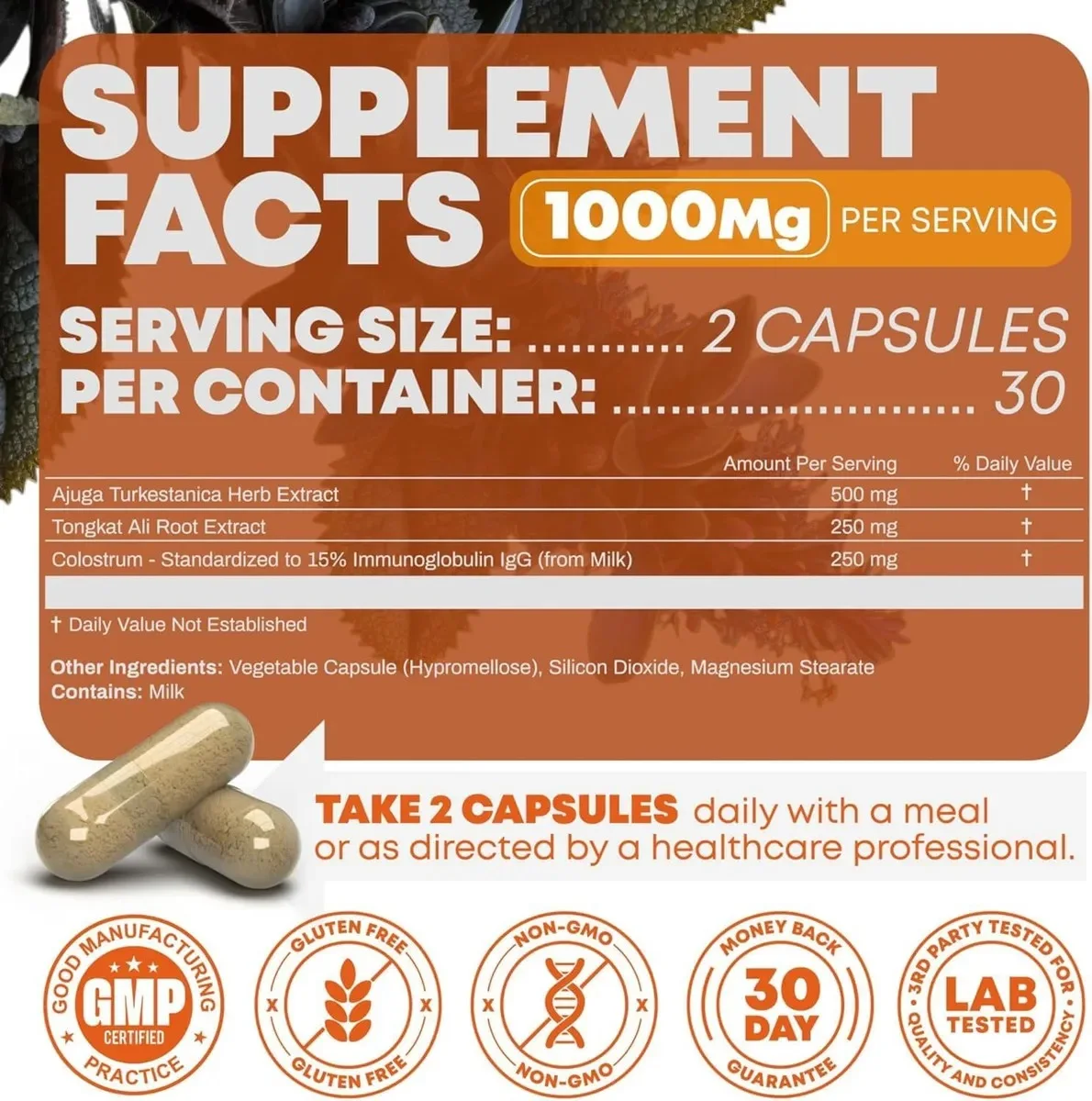 Turkesterone :Supplément pour adultes et Performance Athlétique pour Adultes Croissance Musculaire