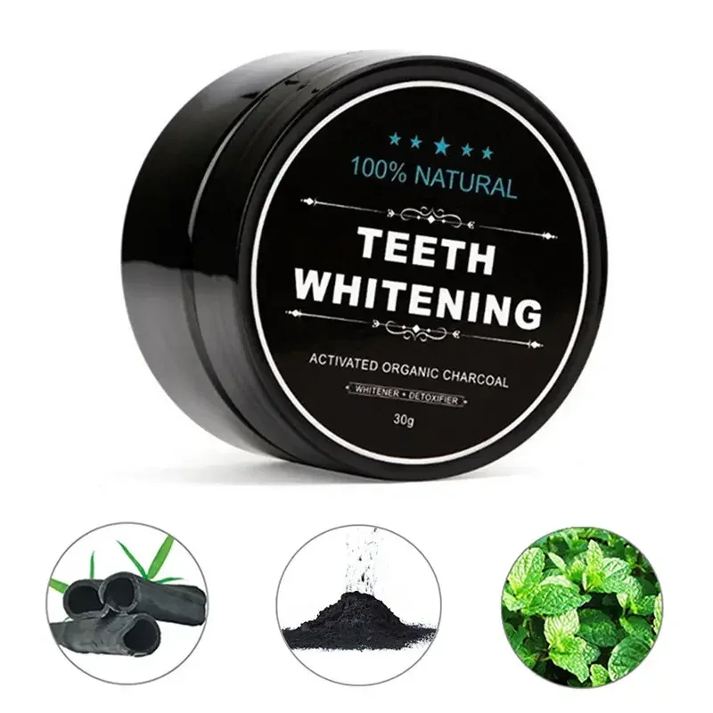 Poudre de Charbon Blanchissante des Dents