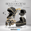 Poussette BELECOO 3en1 ORIGINALE - Avec Maxi Cosi et Sac Gratuit – BABYHALL