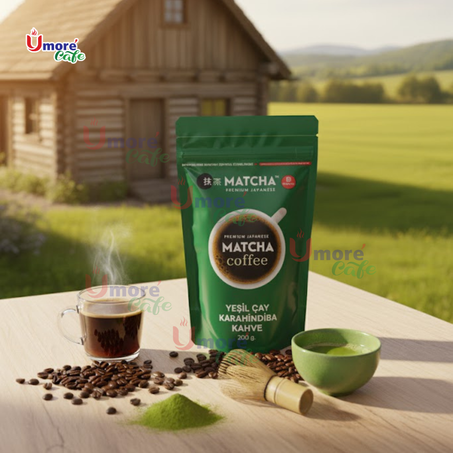 ماتشا القهوة مع كوب فاخر هدية Matcha coffee