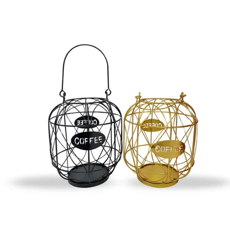 حامل كبسولات قهوة على شكل سلة