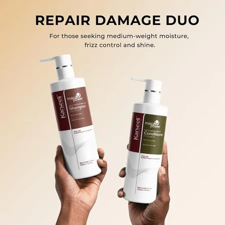 Alnadarah Pro Silk Collagen Repair Set— Professional Hair Shampoo & Conditioner Set by Karseell