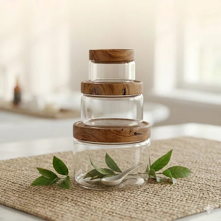طقم أوعية تخزين 'مودرن شف بلس' Glass Storage Modern Chef+