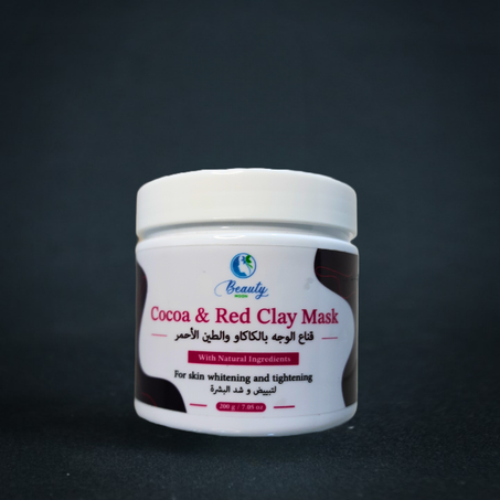 قناع الوجه بالكاكاو والطين الأحمر - Cocoa & Red Clay Face Mask
