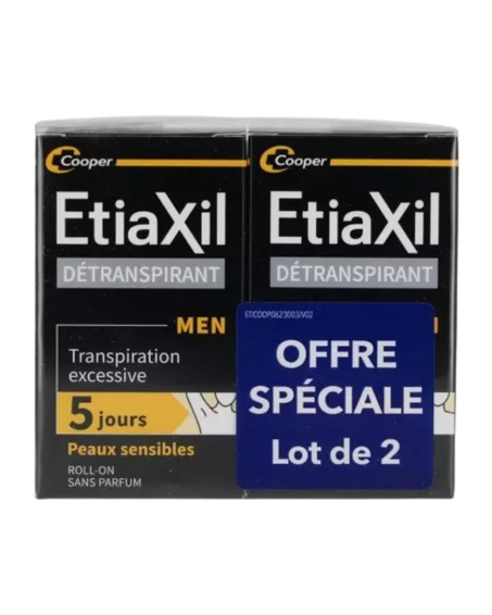 Antiperspirant Men Sensitive Skin Roll-On 2 x 15 ml