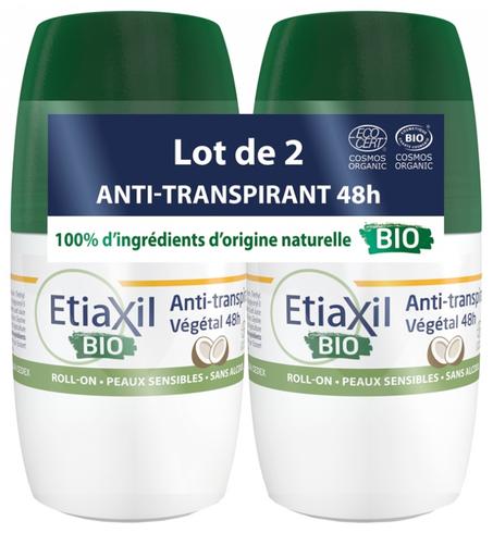 Botanical Anti-Perspirant Deodorant 48h Roll-On Organic 2 x 50ml - Scent: Coconut