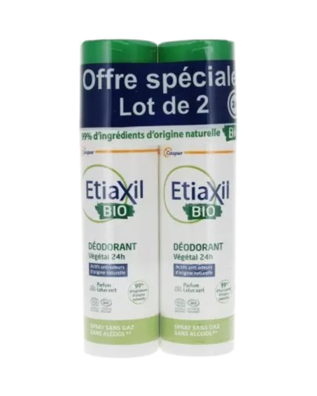 Vegetable Deodorant 24h Organic 2 x 100ml