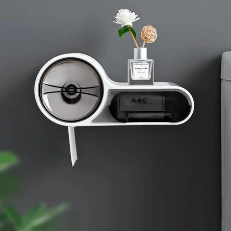 حامل ورق التواليت رف جدار مناديل المرحاض