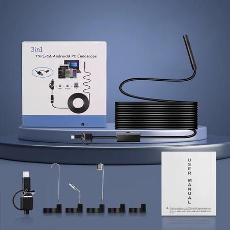 🔍 Caméra d’inspection 3-en-1 (Type-C / Android / PC)