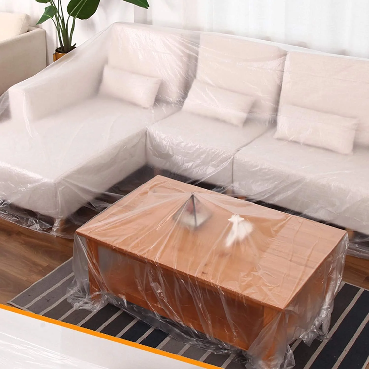 رول اكياس غطاء اثاث لاصق 20 متر