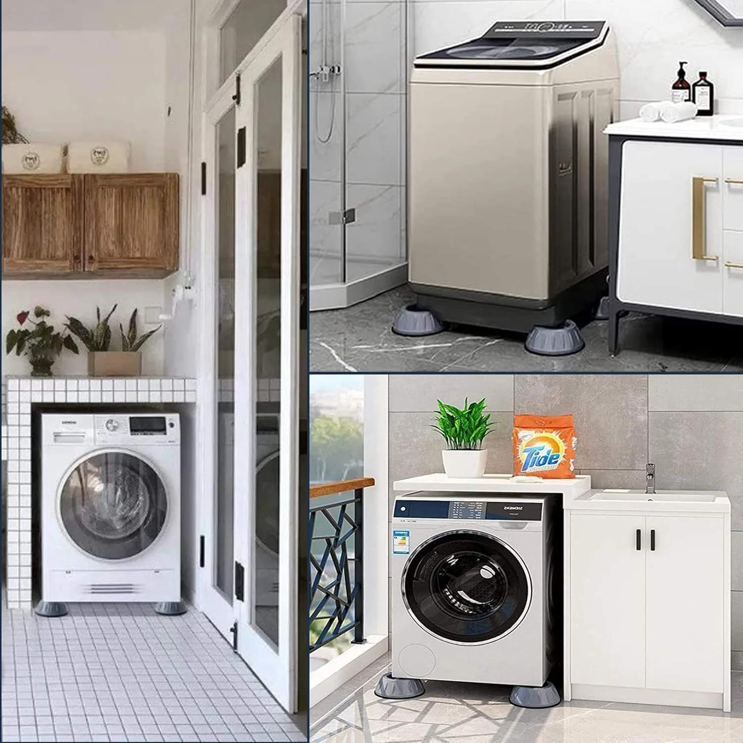 قطعتيـن حامـل غسالـة سليكيـون مانعـة لانـزلاق