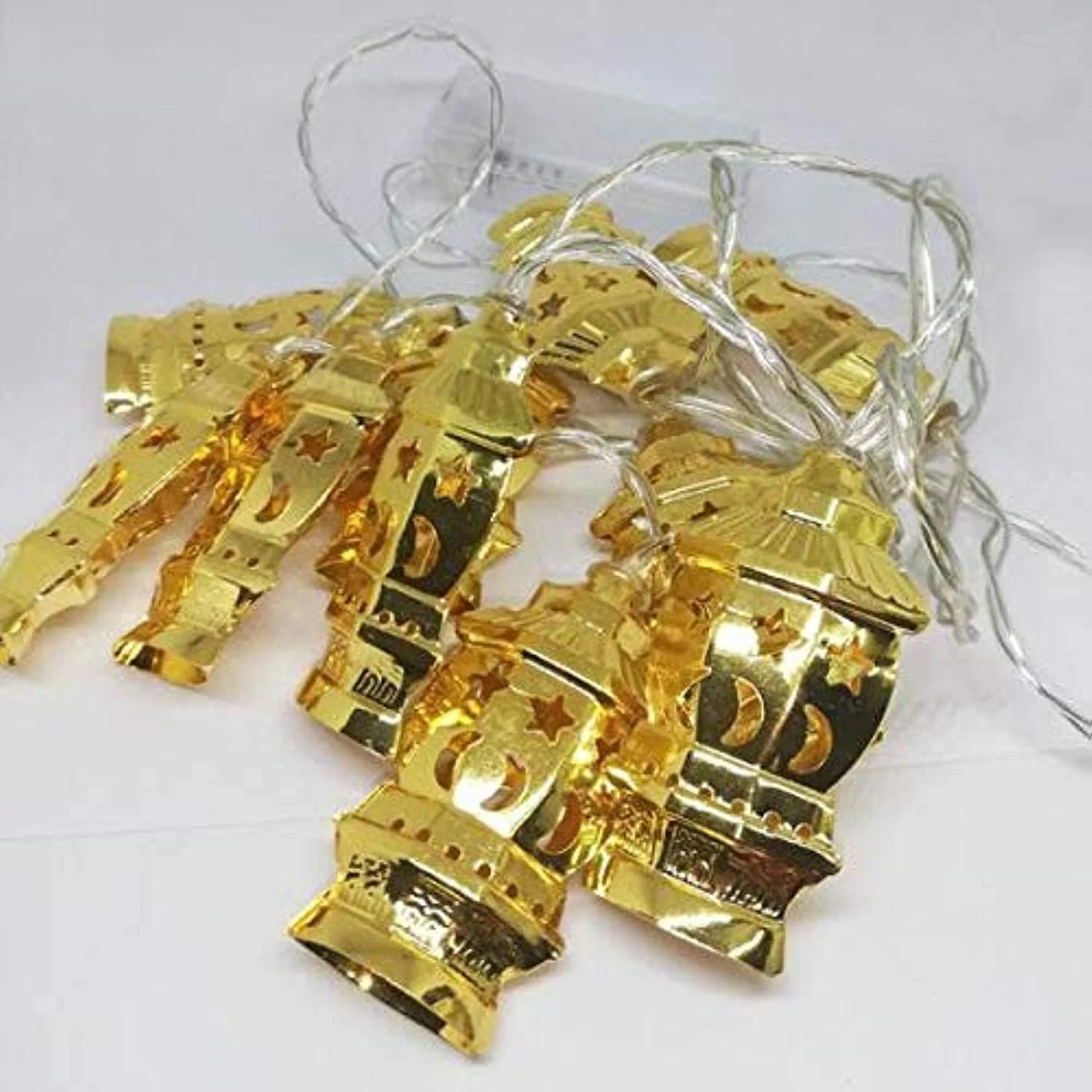 فـرع نـور فانـوس رمضـان نحاس بإضاءة LED