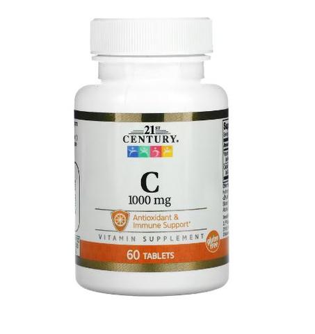21st Century, Vitamine C, 1000 mg, 60 comprimés
