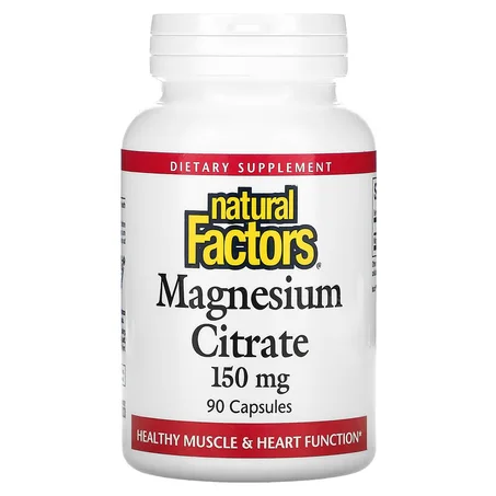 Natural factors Magnesium citrate Maroc 150 mg 90 capsules