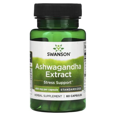 Swanson Extrait d'ashwagandha 450 mg Maroc 60 capsules