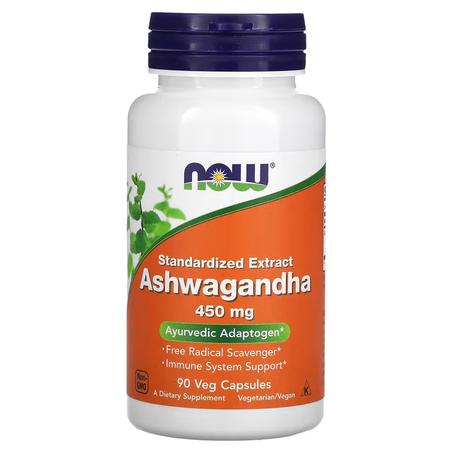 Ashwagandha Maroc 450 mg qualité supérieure 90 capsules Now Foods