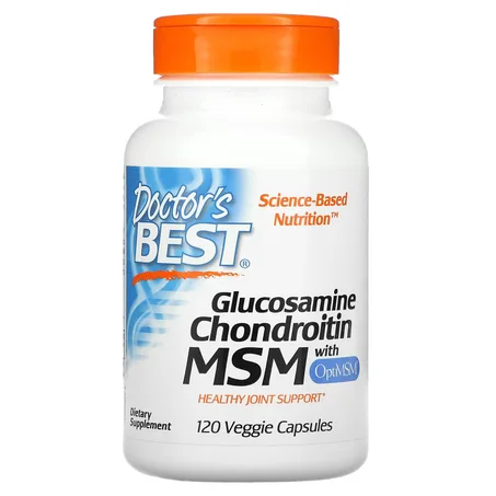 Glucosamine chondroïtine MSM Maroc Doctor's Best OptiMSM 120 capsules