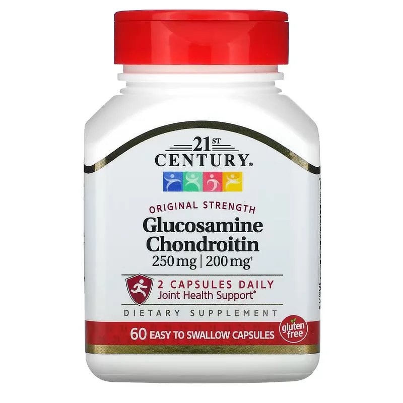 Glucosamine chondroïtine Maroc 250 mg/200 mg 60 capsules 21st Century